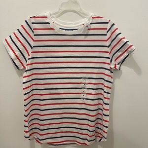 Old navy striped T-shirt🤍❤️💙